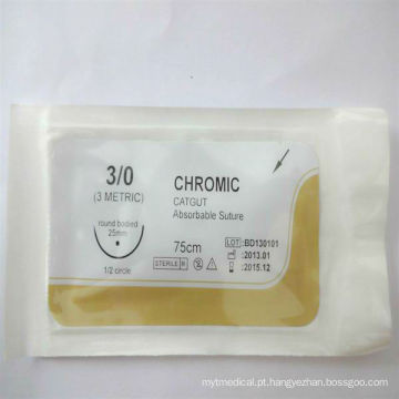 Sutura de catgut médico chromic de produtos de qualidade excelente